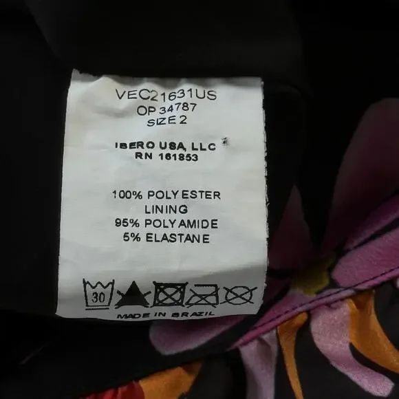 PatBo Aster Long Sleeve Cut-Out Mini Dress Floral Print Size 2 - Picture 9 of 9